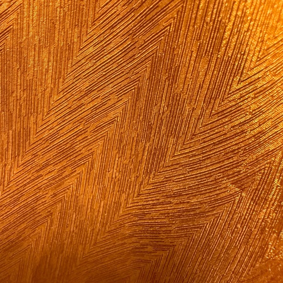 Moon River Burnt Orange Copper Midi Dress | Puff Sleeves Tie Back Size Large - Picture 4 of 8